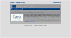 Desktop Screenshot of andhracements.com